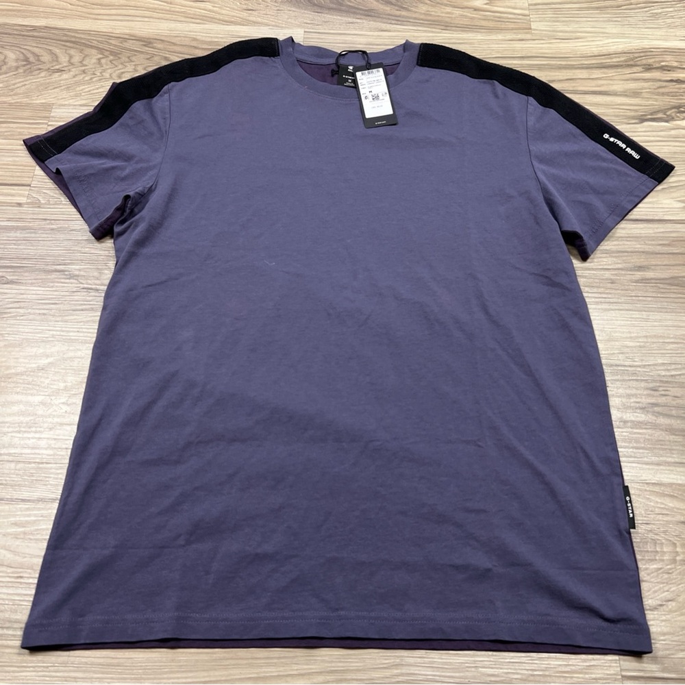 G-Star Raw Tape Color Block T-Shirt Dark Grape/Purple Men’s Medium NWT $65